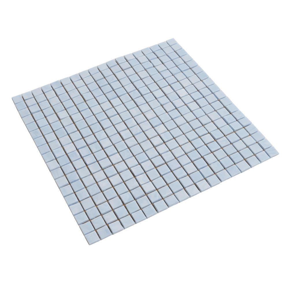 Skosh 0.6" x 0.6" Glass Grid Mosaic Wall & Floor Tile