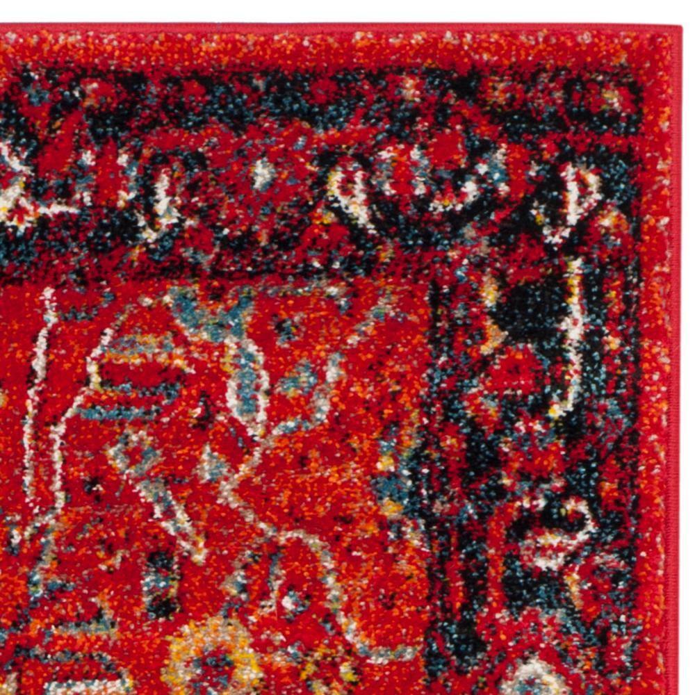 Vintage Hamadan VTH220 Power Loomed Indoor Runner Rug - Orange/Navy - 2'3"x10' - Safavieh