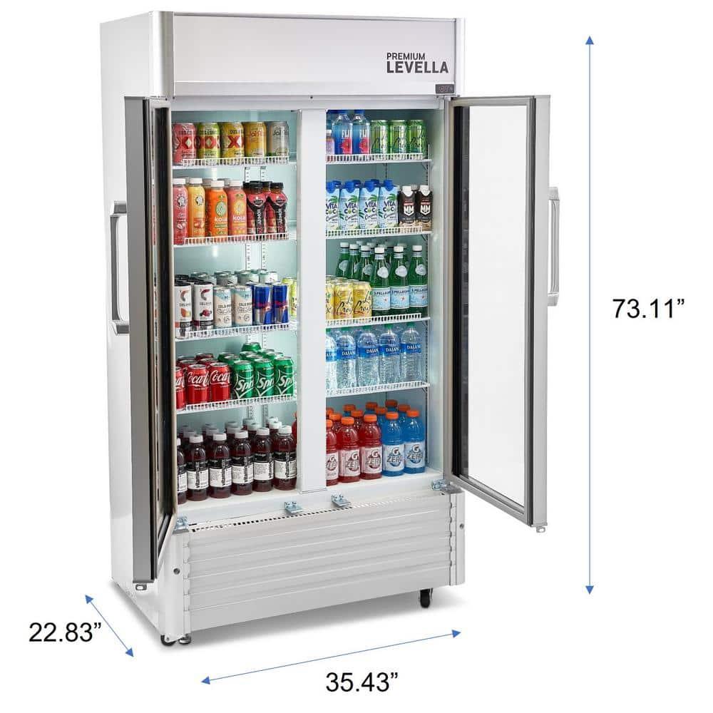 Premium Levella Premium Levella 16 Cubic Feet Merchandising Refrigerator - 35.43''