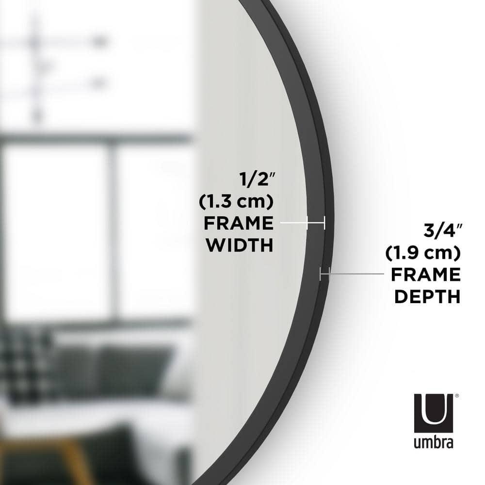 Hub Rubber Round Mirror