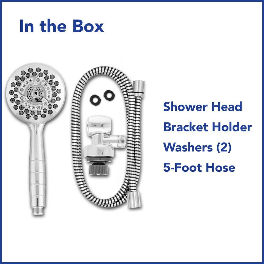 Waterpik Chrome 7 Mode PowerPulse Handheld Shower Head