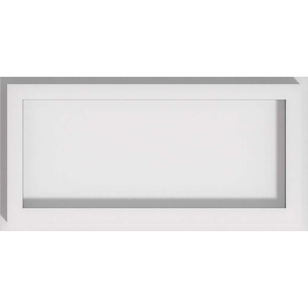 Ekena Millwork Rectangle Architectural Grade PVC Contemporary Ceiling Medallion CMP10X5RE