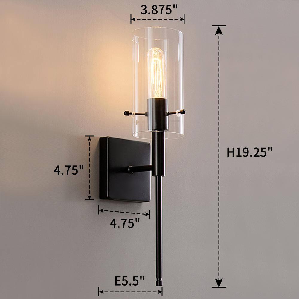 Kyrid Black Iron Armed Sconce Set of 2 Mornden Wall Sconce Set of 2 Hallway Light