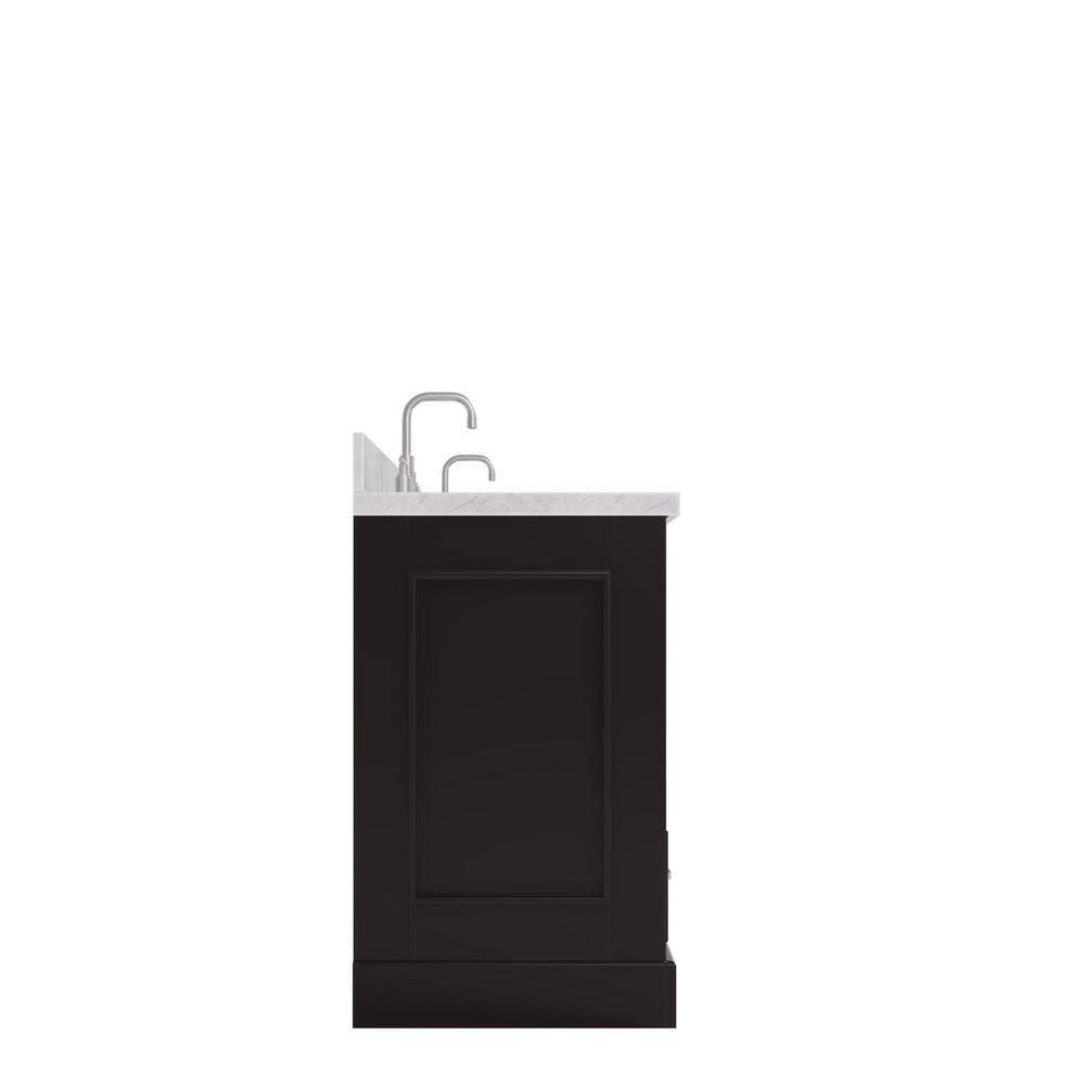 Ariel Stafford 85 in Double Sink Vanity Set in Espresso