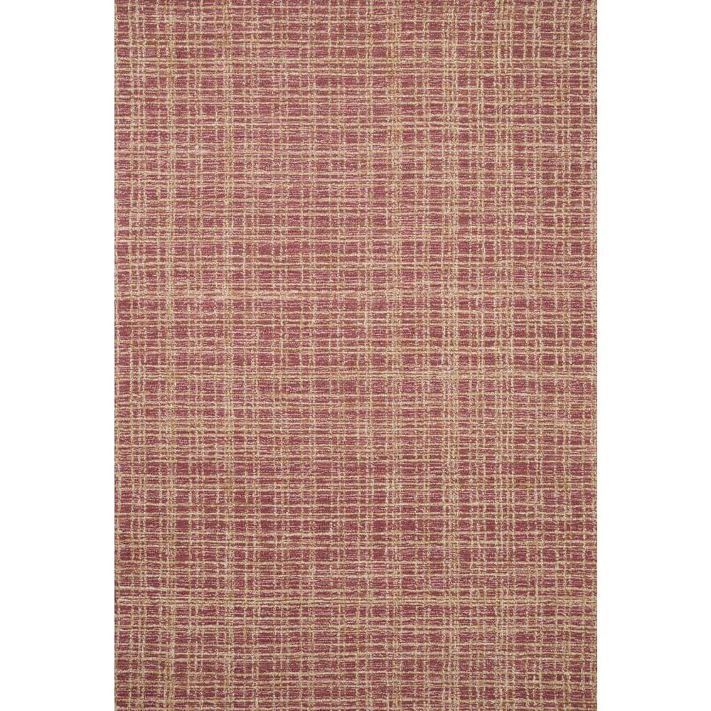 Polly I Hand-Tufted Wool Rug by Chris Loves Julia x Loloi - Berry and Natural / 2'6" x 9'9" Runner
