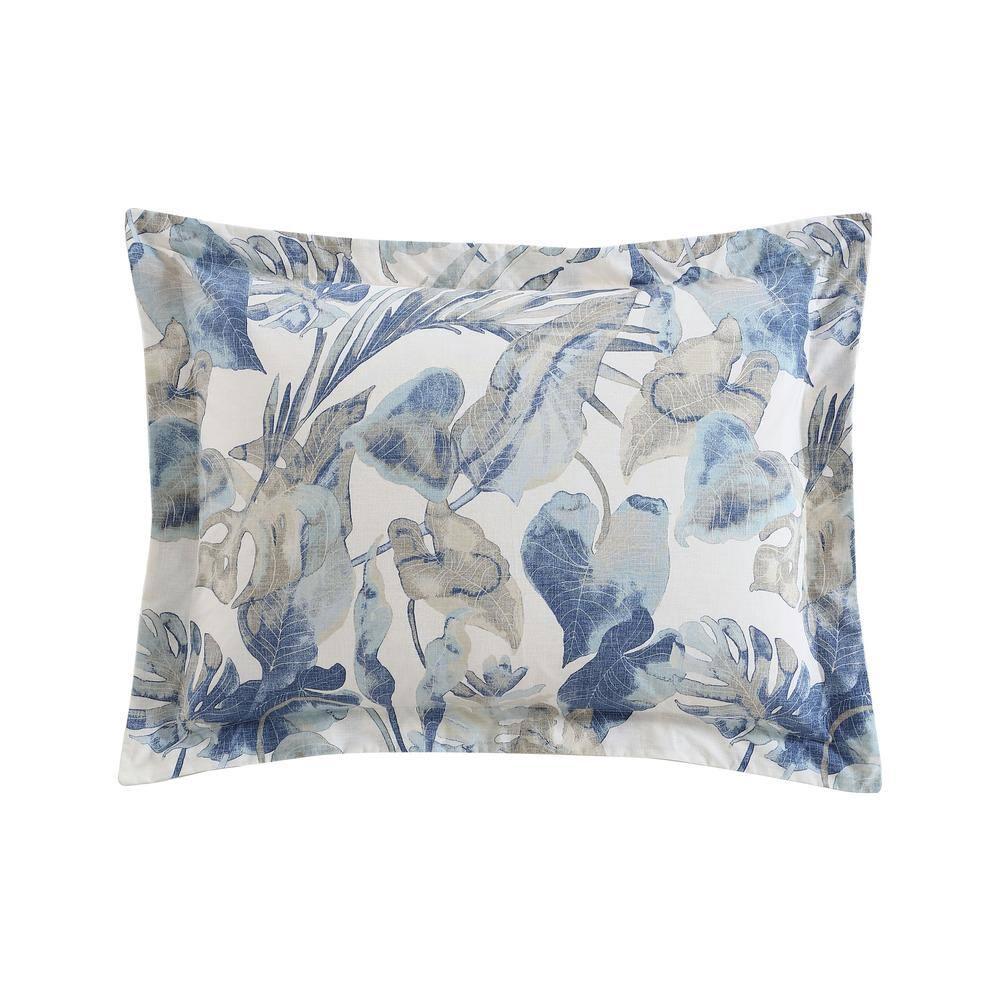 Tommy Bahama Home Tommy Bahama Raw Coast Blue Cotton 5 Piece Comforter Bonus Set