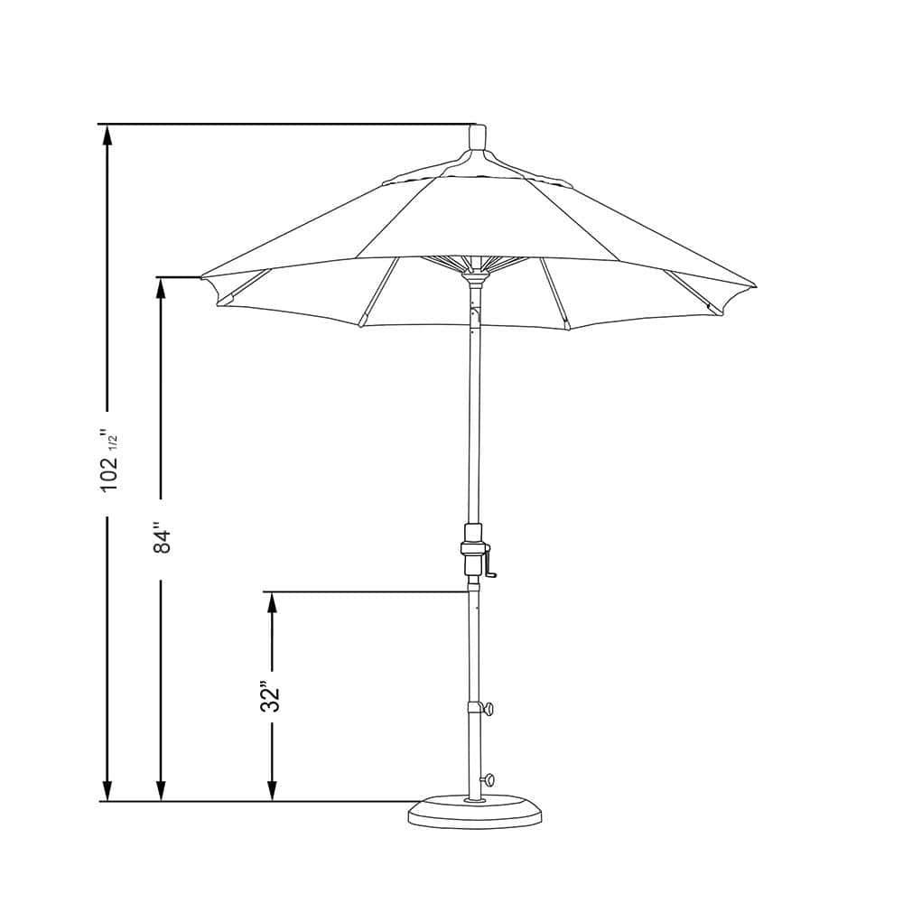 Sun Master Series 90'' Umbrella Sunbrella® Umbrella