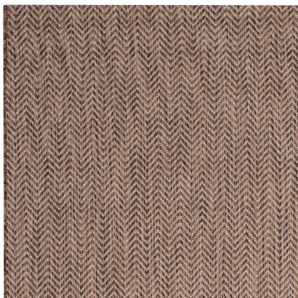 Courtyard CY8022 Power Loomed Indoor and Outdoor Area Rug - Brown/Beige - 4'x5'7" - Safavieh