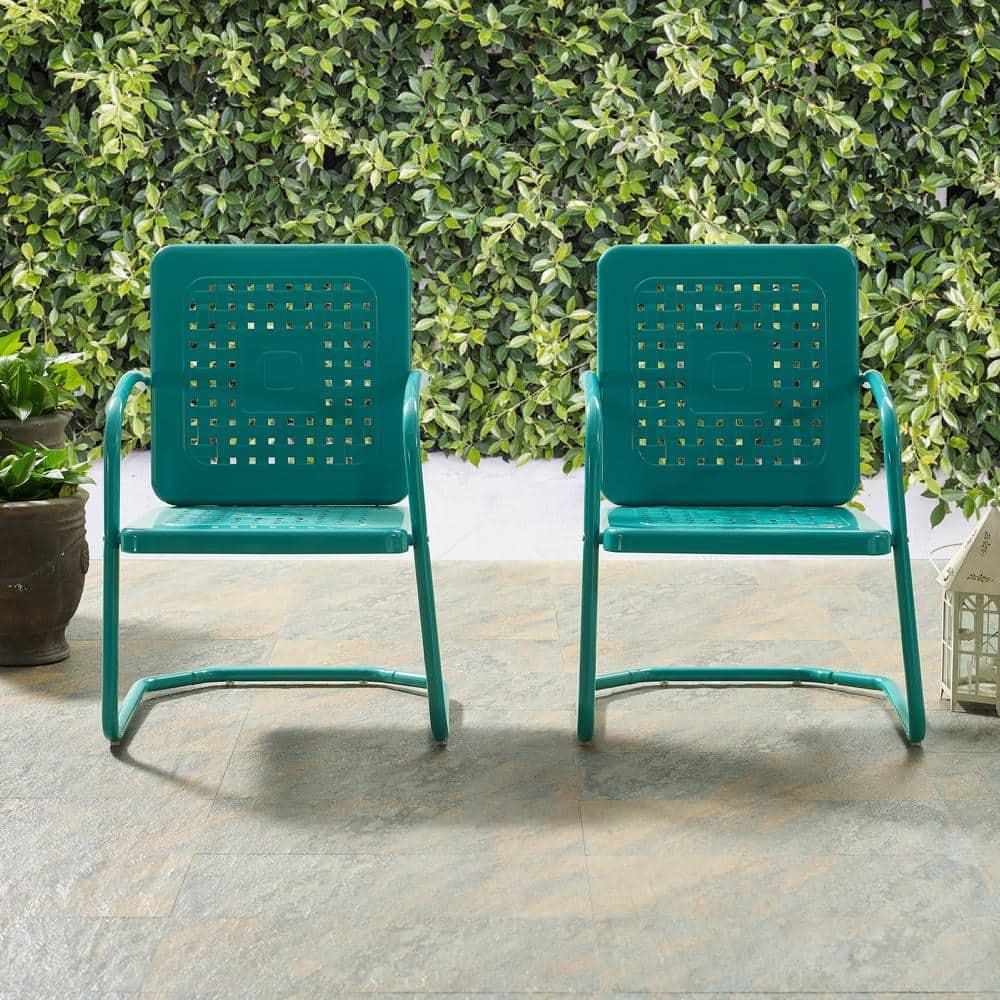 Kutcher Powder Coated Steel Outdoor Lounge Chair