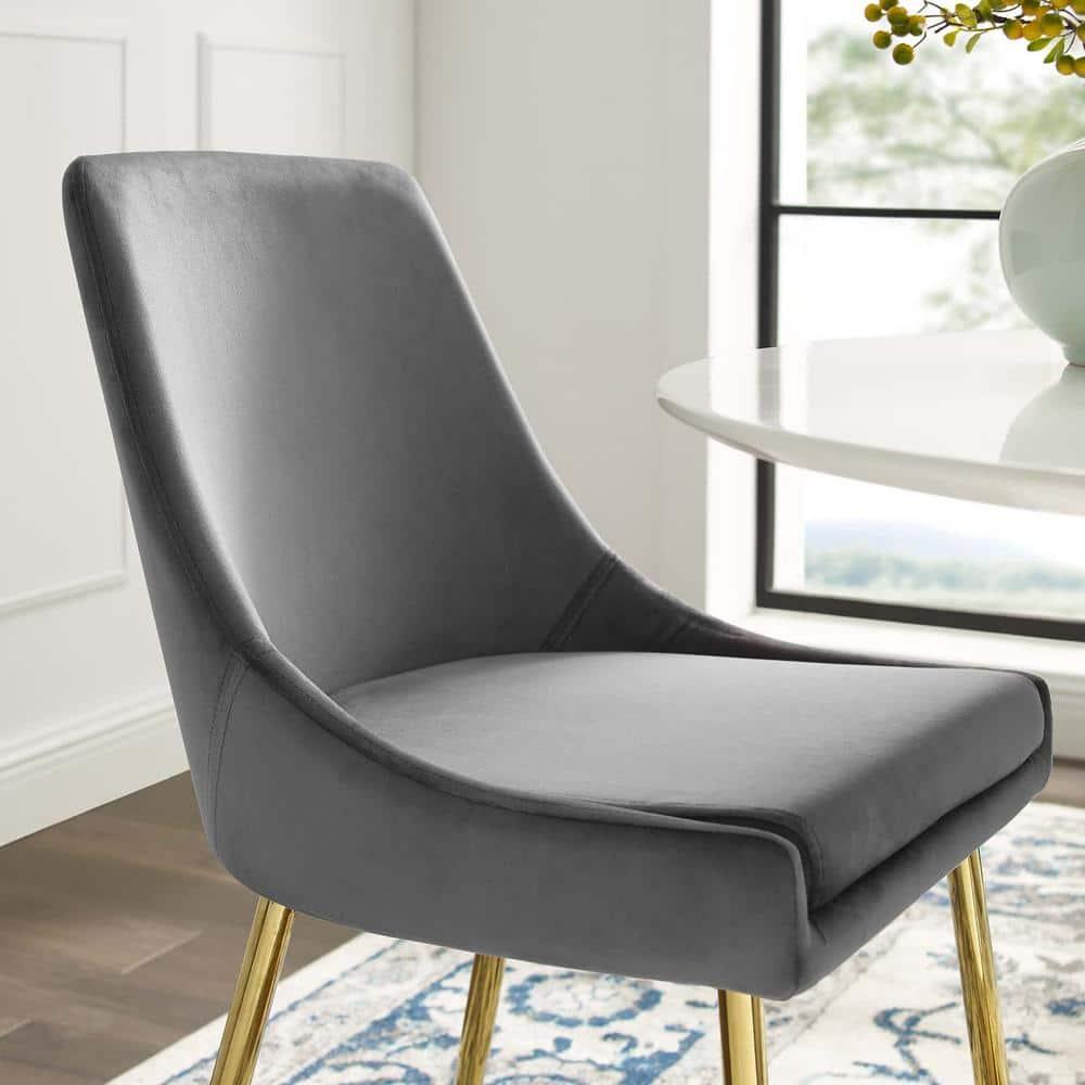 Modway Viscount Performance Velvet Dining Chairs - Set of 2