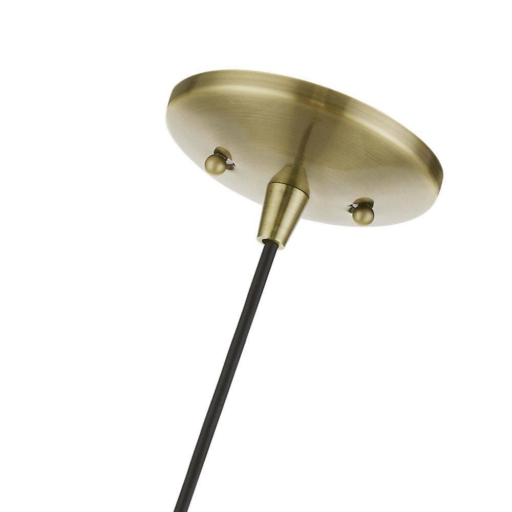 Livex Lighting Lansdale 1 - Light Pendant in  Antique Brass