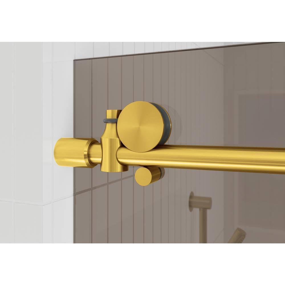 Equinox 56 - 60 in. x 78 in. Fully Frameless Tinted Sliding Shower Door