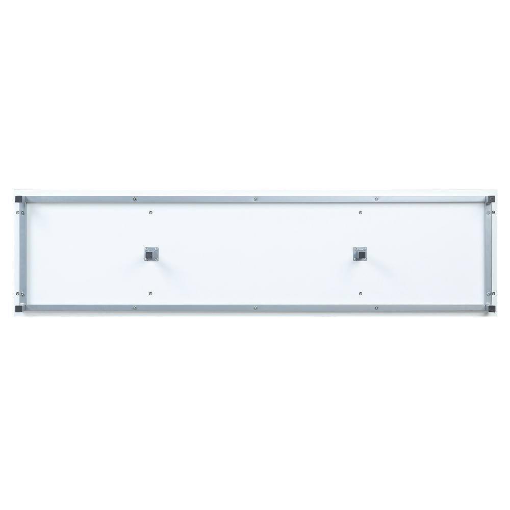 Brighton TV Stand for TVs up to 56" White - Manhattan Comfort: Modern Media Console with Open Glass Shelves & Cable Management