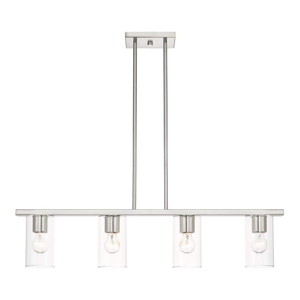 Livex Lighting Zurich 4 - Light Chandelier in  Brushed Nickel