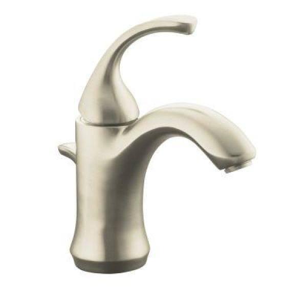 Forté Single-Handle Bathroom Sink Faucet with Drain Assembly and Escutcheon Plate, 1.2 GPM