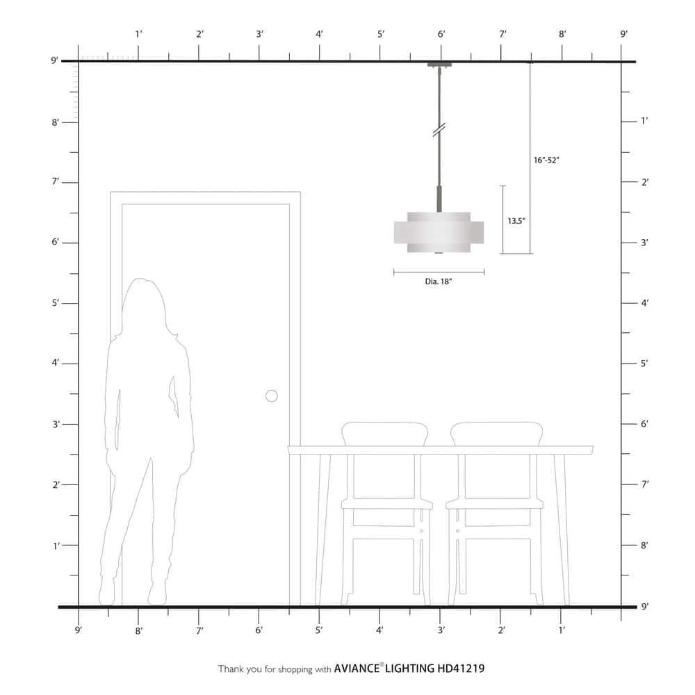 Livex Lighting Meridian 4 - Light Pendant in  Brushed Nickel
