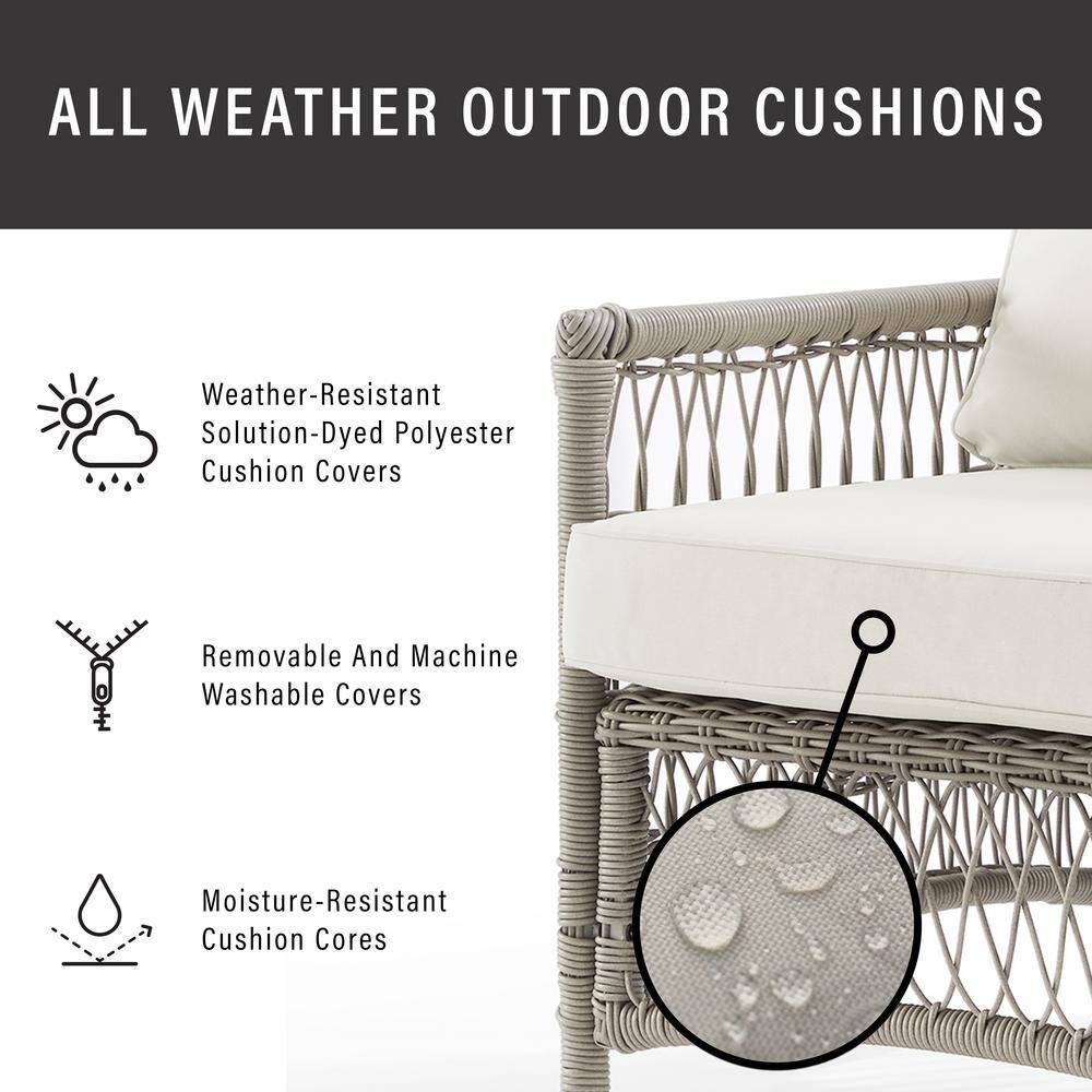 2pk Thatcher Outdoor Steel Swivel Rocking Chairs: Resin Wicker, Weather-Resistant - Crosley