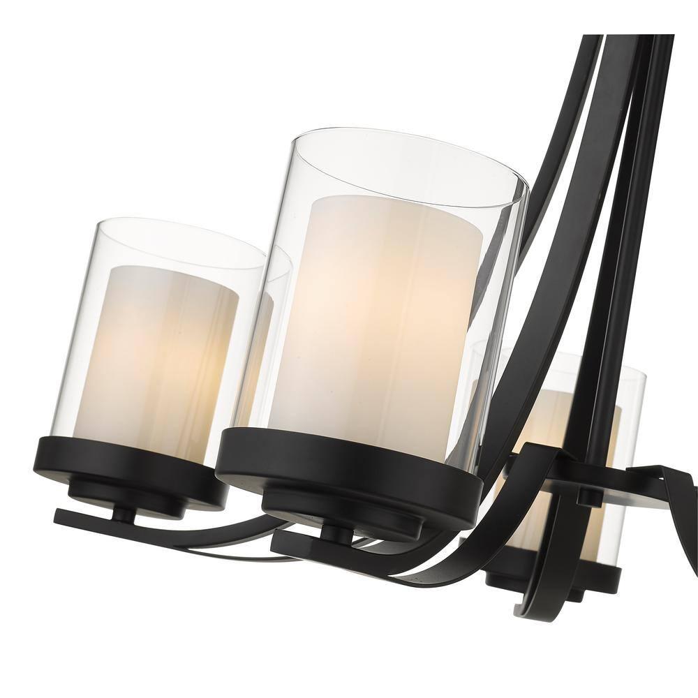 Z-Lite Willow 5 - Light Chandelier in  Matte Black