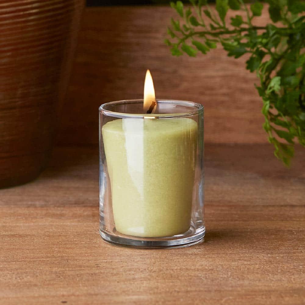 Root Candles Seeking Balance Relieve Eucalyptus Menthol Scented Votive Candle (Set of 18)
