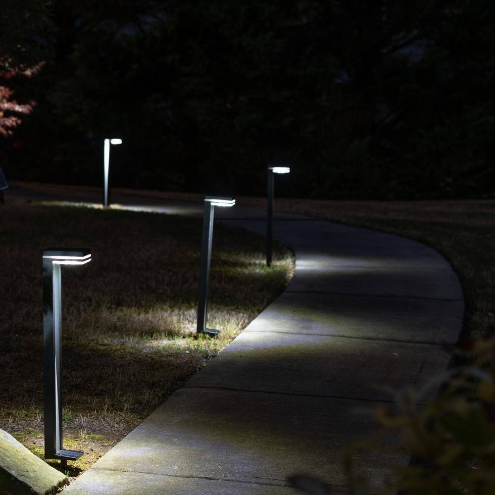 Sentry Modern 60 Lumens Solar Outdoor LED Landscape Pathway Light - 2 Pack