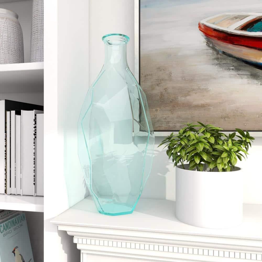 DecMode 23" Spanish Recycled Glass Vase