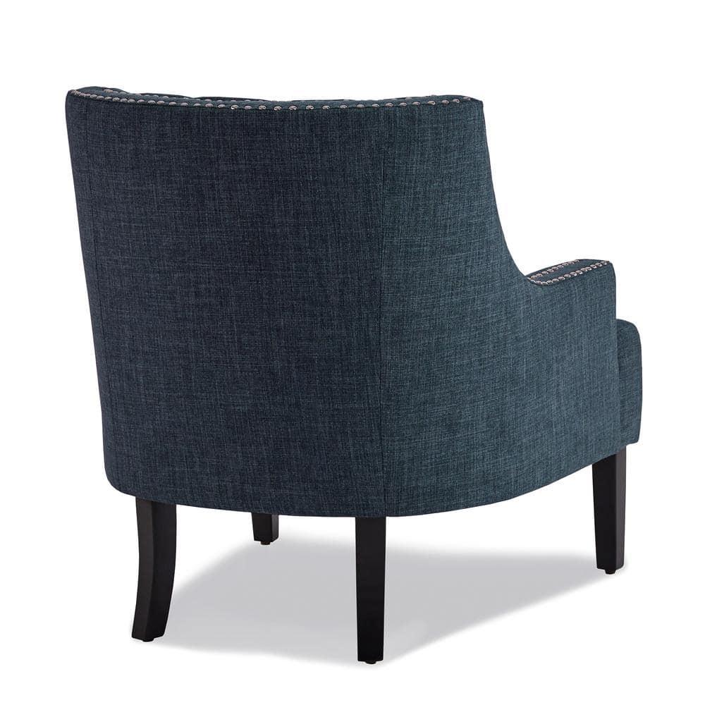 Lexicon Charisma Upholstered Accent Chair in Indigo