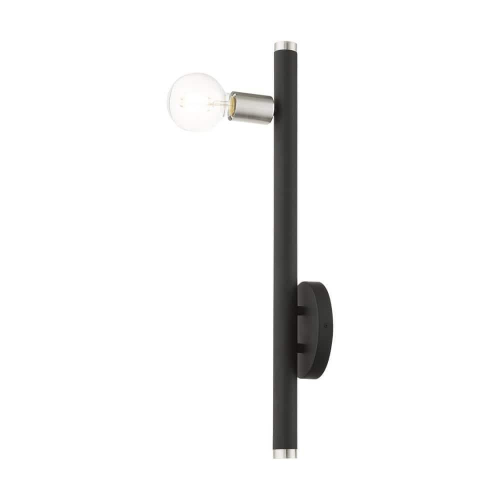 Livex Lighting Bannister 1 - Light Wall Light in  Black