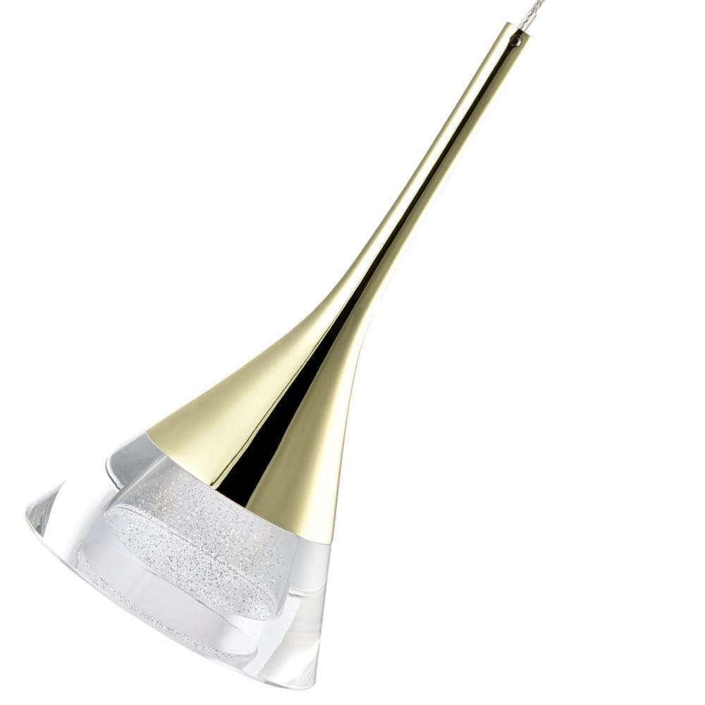 Amalfi 4.75-in Integrated LED Height Adjustable ETL Certified Pendant Light with Cone Shade
