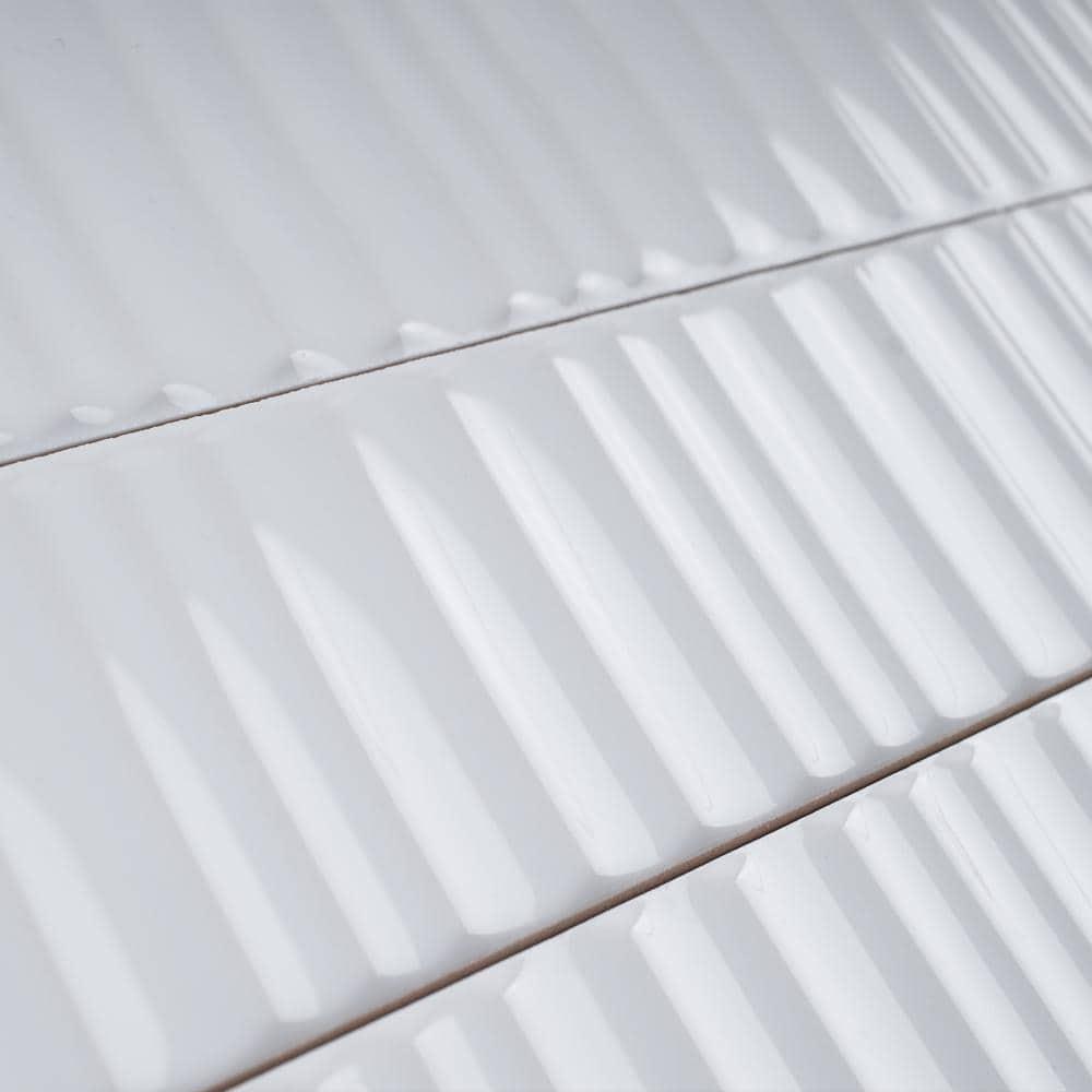 Supreme Tile Nova 1.97 in. X 11.81 in. Polished Ceramic Subway Wall Tile