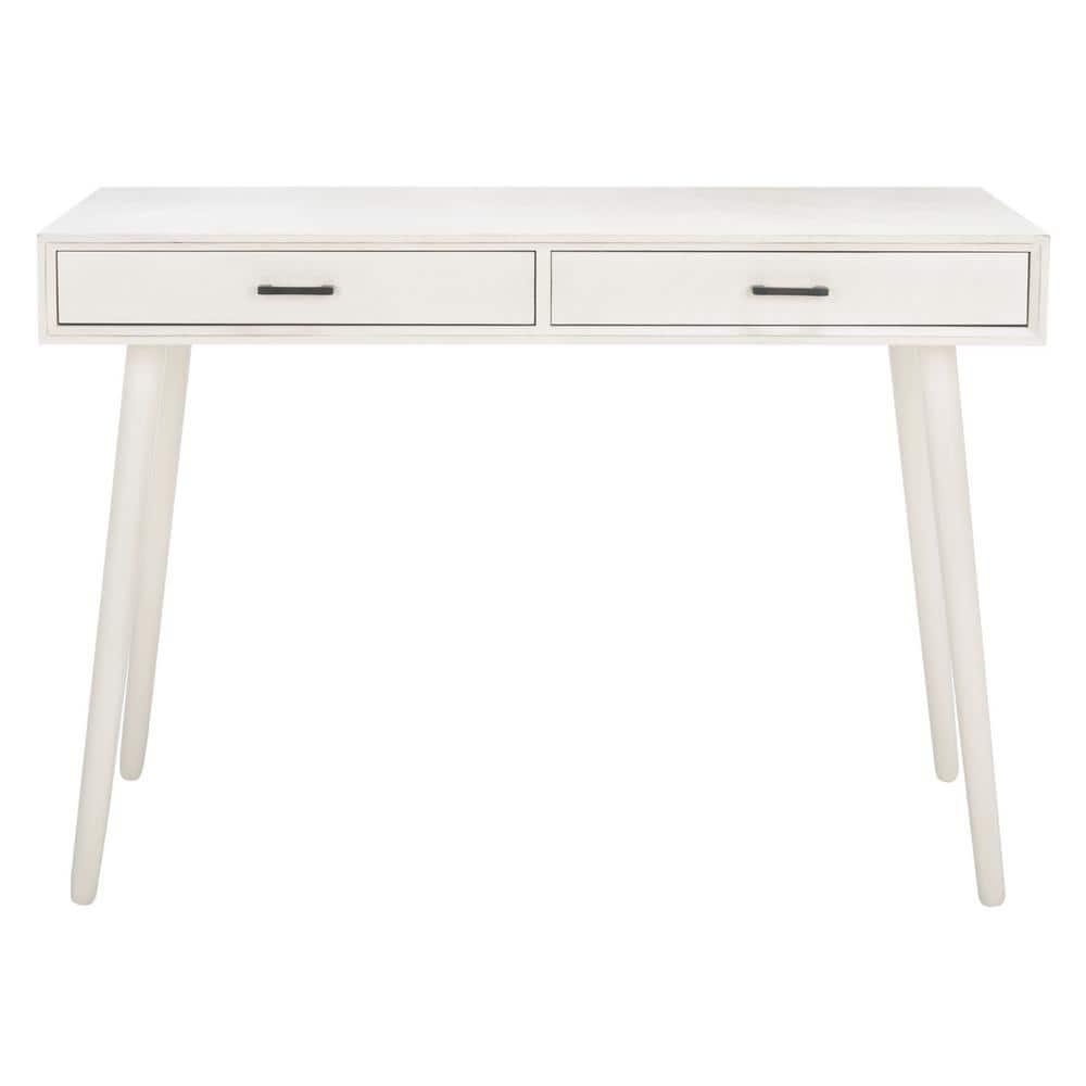 O'Dwyer 2 Drawer Desk - Distrssed White - Safavieh