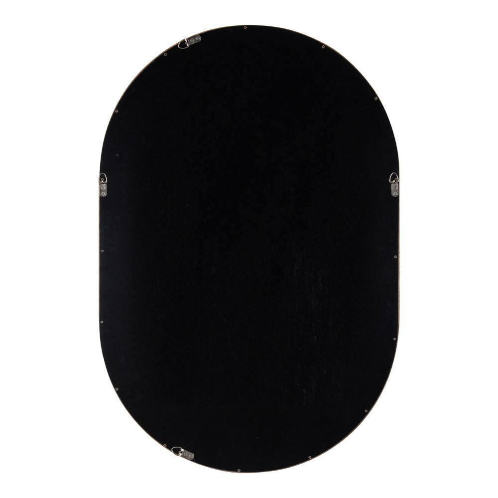 Kate and Laurel Hutton Wood Capsule Mirror, 24x36, Walnut Brown