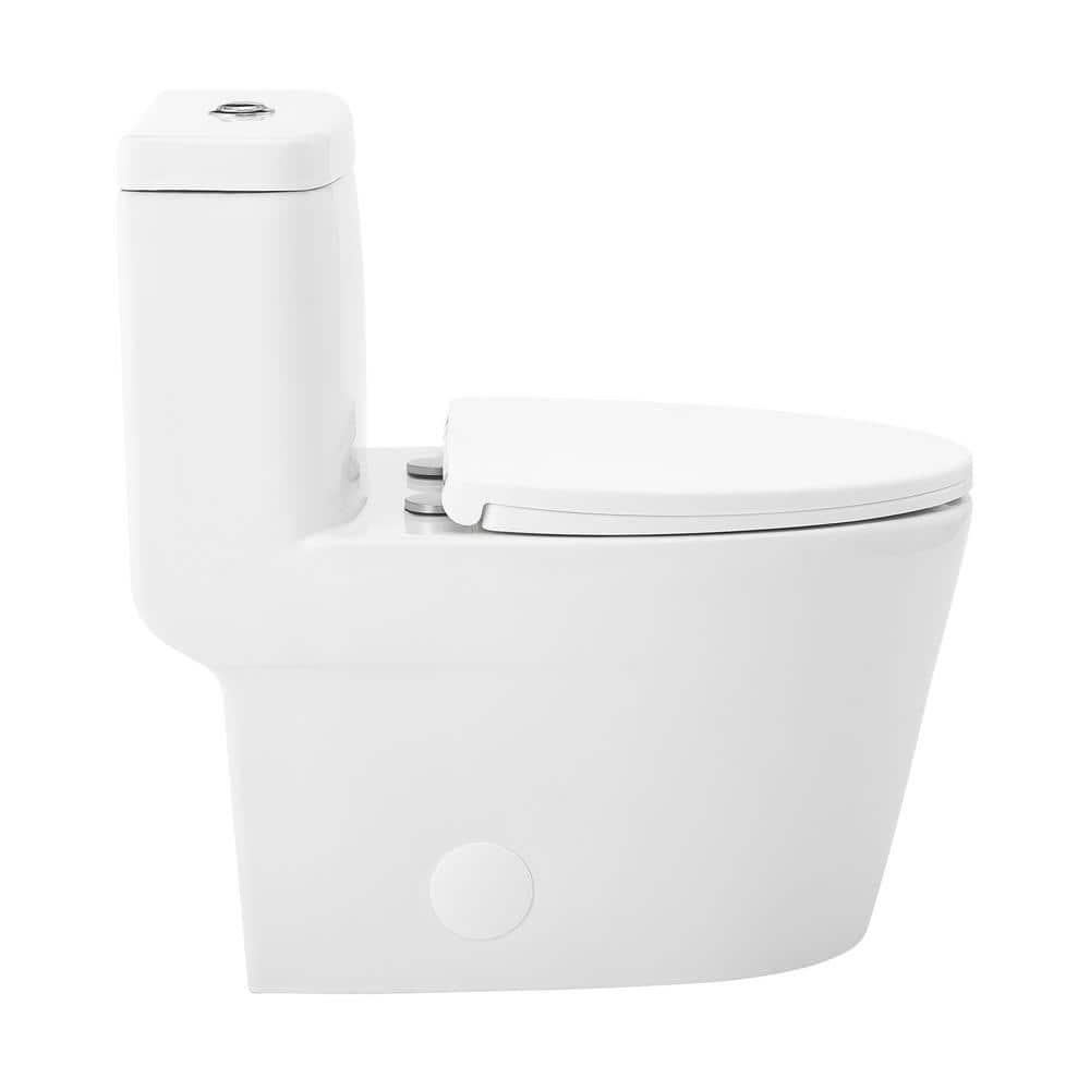 Swiss Madison CT-1T104 Fulton One-Piece Elongated Toilet Dual-Flush 1.1/1.6 Gpf