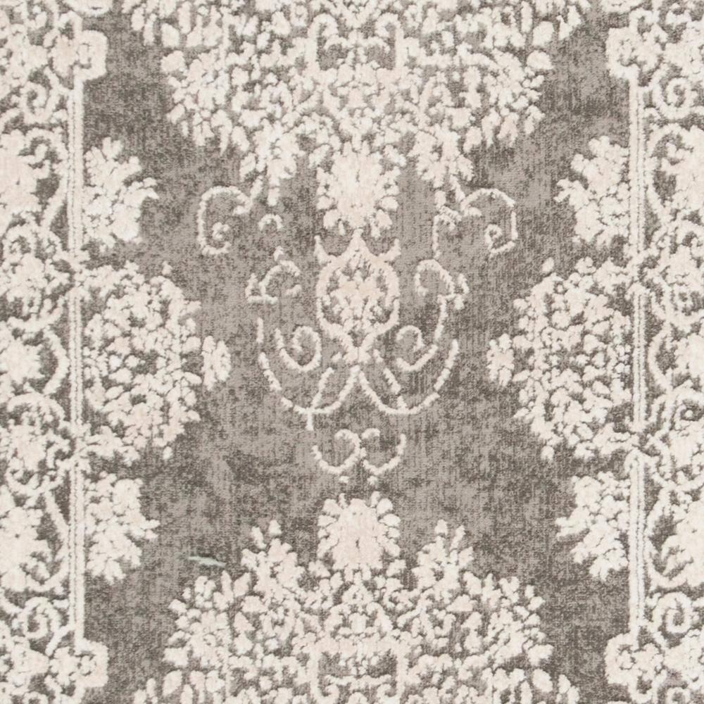 Reflection RFT664 Power Loomed Indoor Runner Rug - 2'3"x12' - Dark Grey/Cream - Safavieh