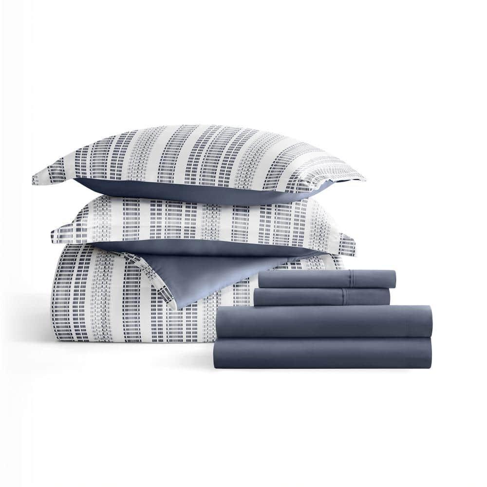 IEnjoy Home 7-Piece Bedding Bundle - Pattern Comforter and Sheet Set