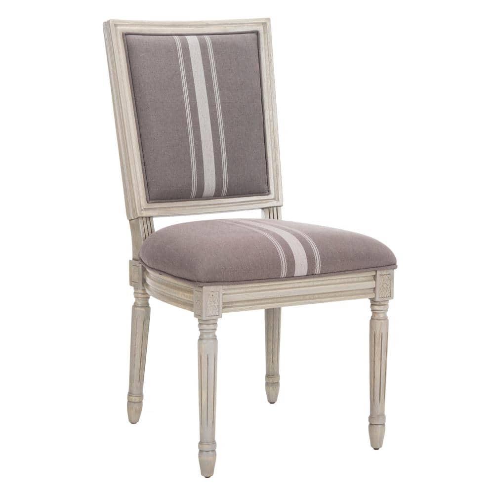 Buchanan 19''H French Brasserie Rectangle Side Chair (Set of 2) - Grey/Beige - Safavieh