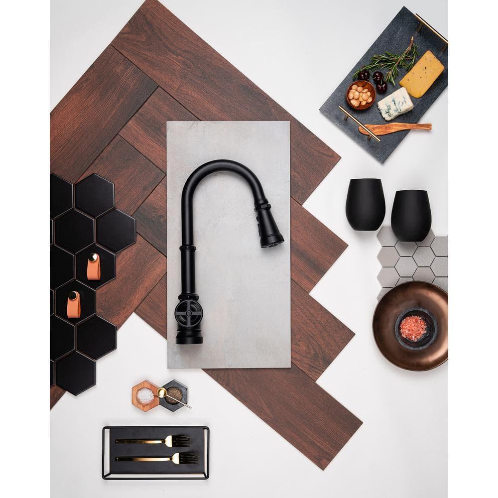 Peterson One-Handle Pull Down Single Handle Kitchen Faucet with Power Boost