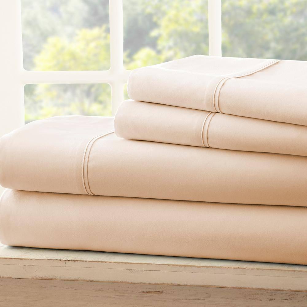 Becky Cameron 1800 Series Double-Brushed Microfiber 4 Piece Sheet Set