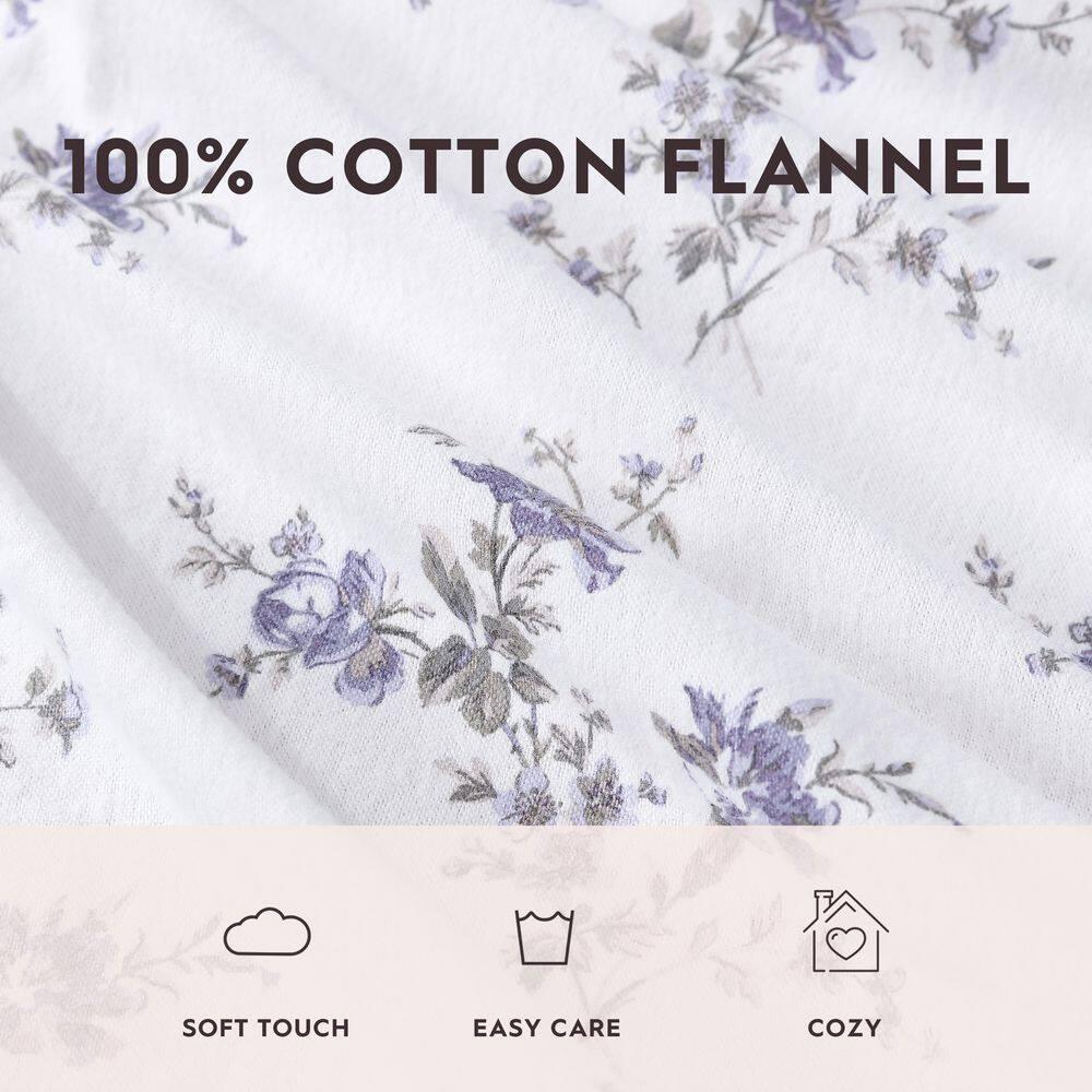 Laura Ashley Laura Ashley Cotton Flannel Cozy Sheet Sets