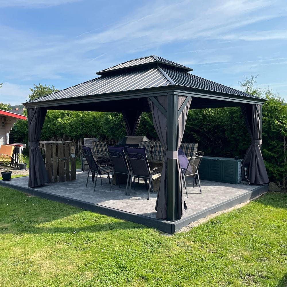 Purple Leaf Aluminum Patio Gazebo