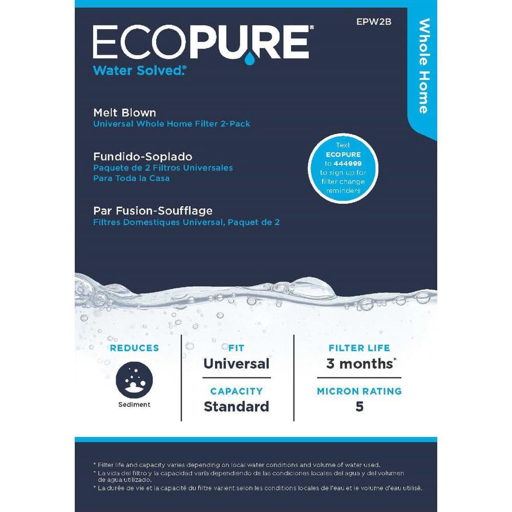 HDX HDX2BF4 Melt Blown Whole House Water Filter (2 pack): Reduces Sediment - 5 M