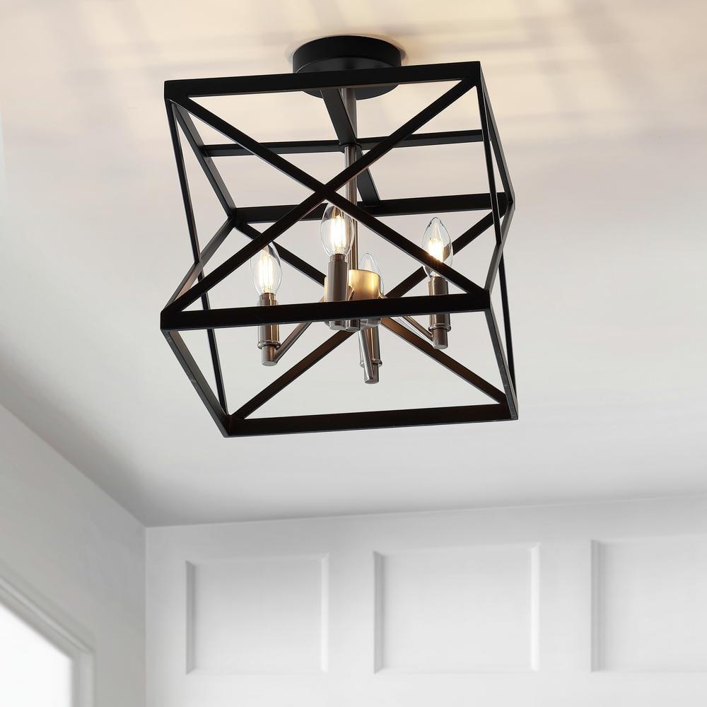 Matias Flush Mount - FLU4029 - Black - Safavieh
