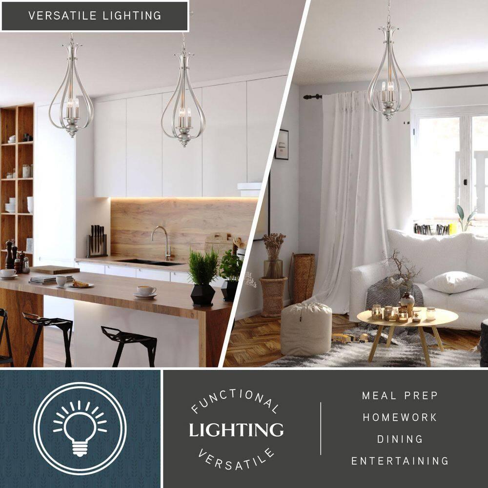 Vaxcel Monrovia 3 - Light Pendant in  Brushed Nickel