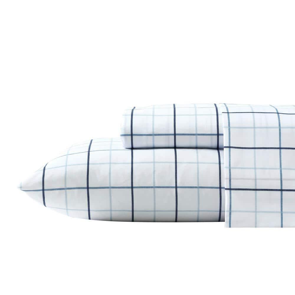 Nautica Microfiber Stripe Nautica Fitted Sheet and Standard Pillowcase Sets