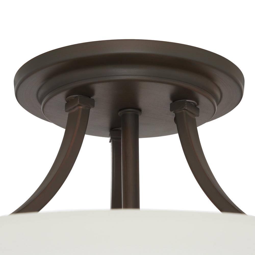 Minka Lavery - Overland Park - 3 Light Semi-Flush Mount in Transitional Style -