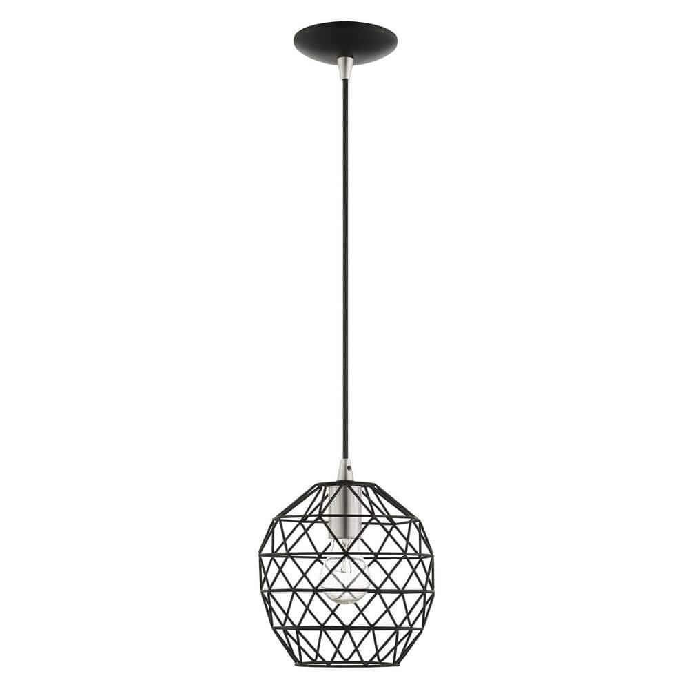 Livex Lighting Geometric Shade 1 - Light Pendant in  Black