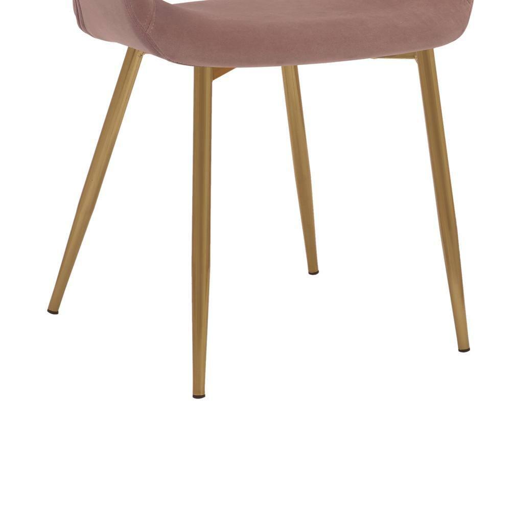 Gigi Velvet Metal Dining Room Chair - Armen Living