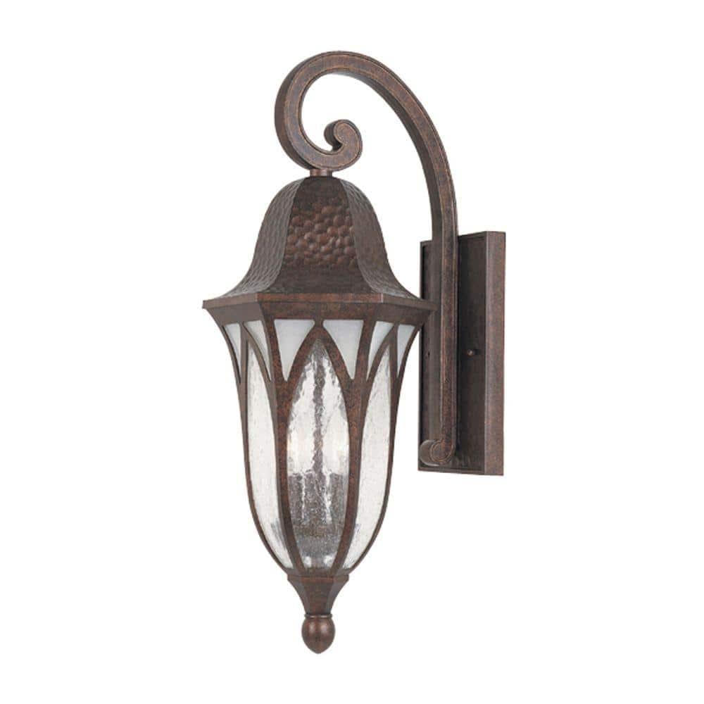 Burnished Antique Copper Outdoor Wall Lantern Sconce