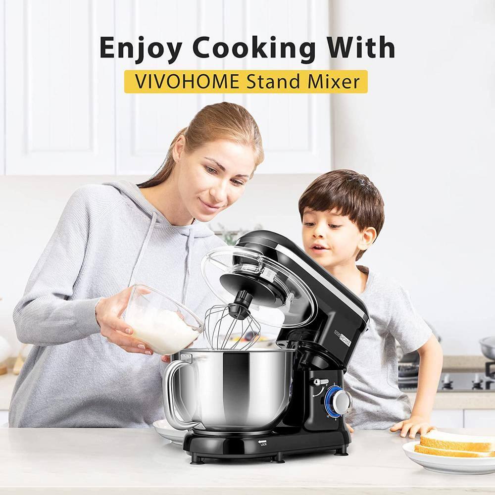 VIVOHOME X002DW09A5 660W 10 Speed 6 Quart Tilt-Head Stand Mixer