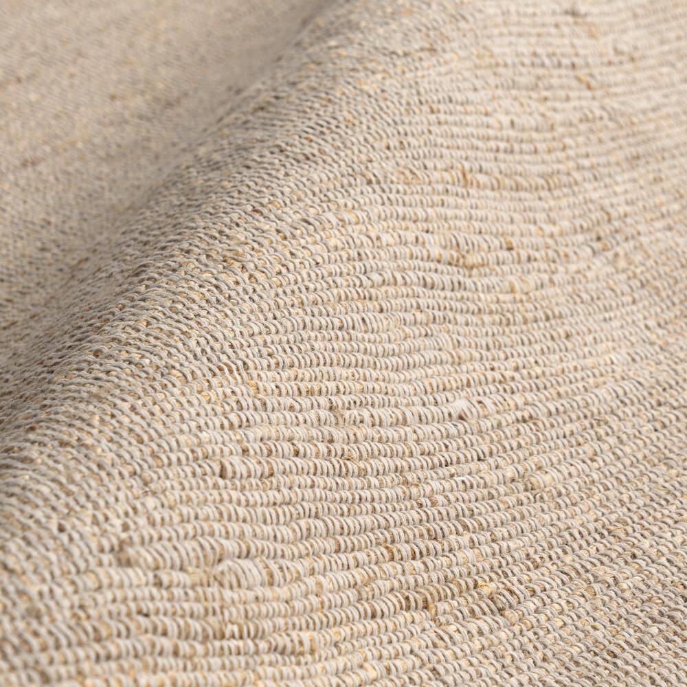 Nuloom 4 Round Elfriede Jute & Cotton Hand Woven Indoor Area Rug, Natural, Solid Rustic Farmhouse Style Natural Fiber Bedroom, Living Room,