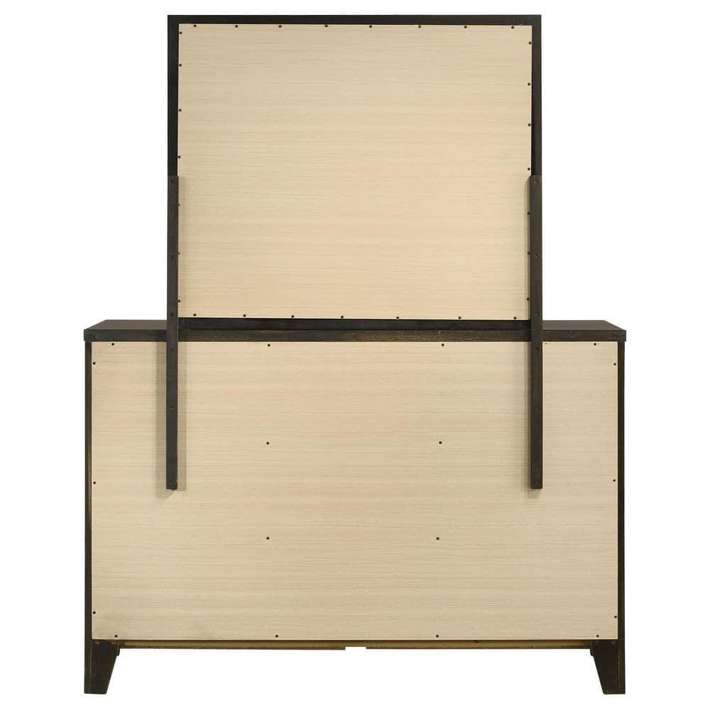 6-drawer Dresser And Mirror Dark Cocoa